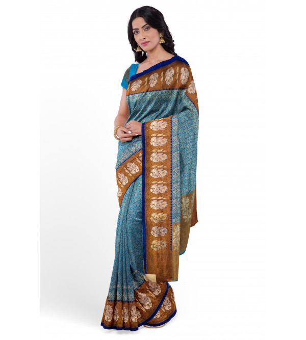 Katan Silk Handloom Banaras Zari Saree with Blouse