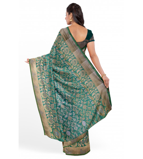 SAREE  ZARI KATAN SILK BANARAS WITH BLOUSE