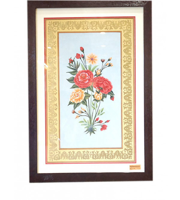 Traditional Flowers Handmade Painting
