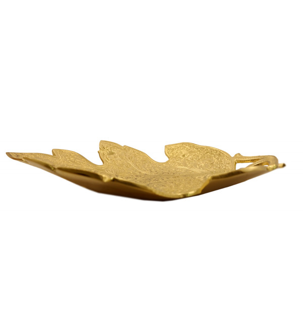 Handicraft Leaf Brass Gold Plated 