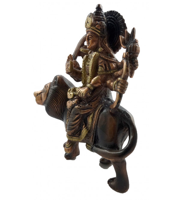 HANDICRAFT DURGA COPPER BRASS FINISH 6 INCH 