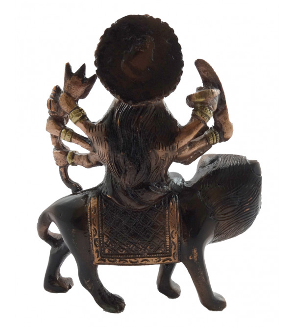 HANDICRAFT DURGA COPPER BRASS FINISH 6 INCH 