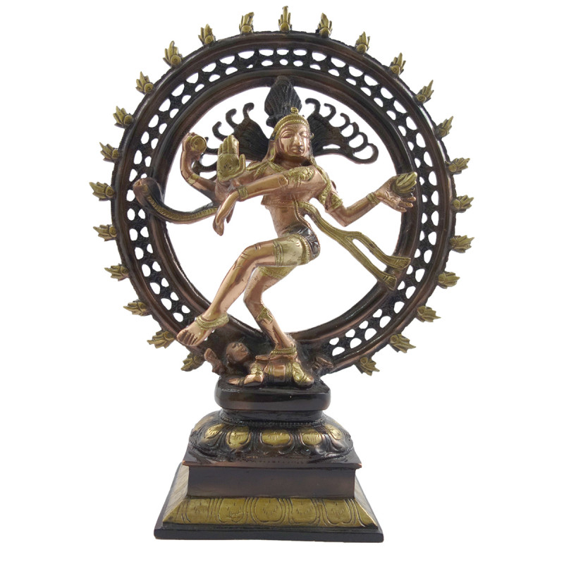 Handicraft Natraj  brass copper 2 tone 13.5 Inch 