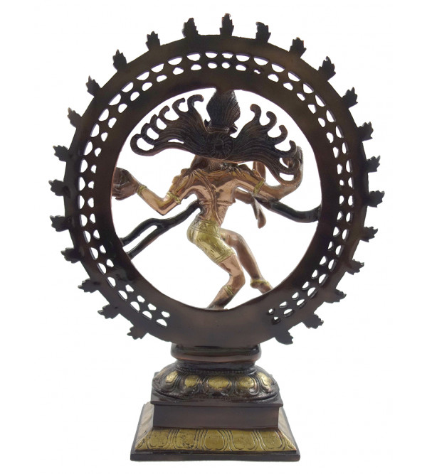 Handicraft Natraj  brass copper 2 tone 13.5 Inch 