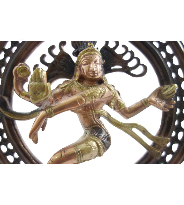 Handicraft Natraj  brass copper 2 tone 9 Inch 