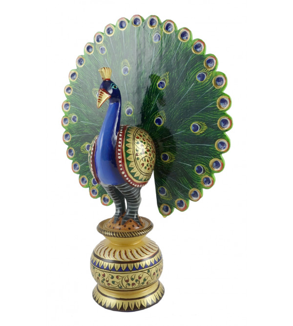 PAINTED  PEACOCK DANCING 3 INCH