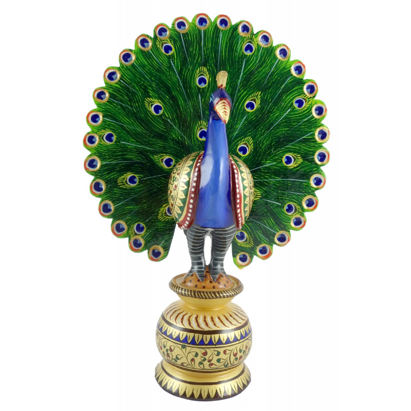 PAINTED PEACOCK DANCING 10INCH