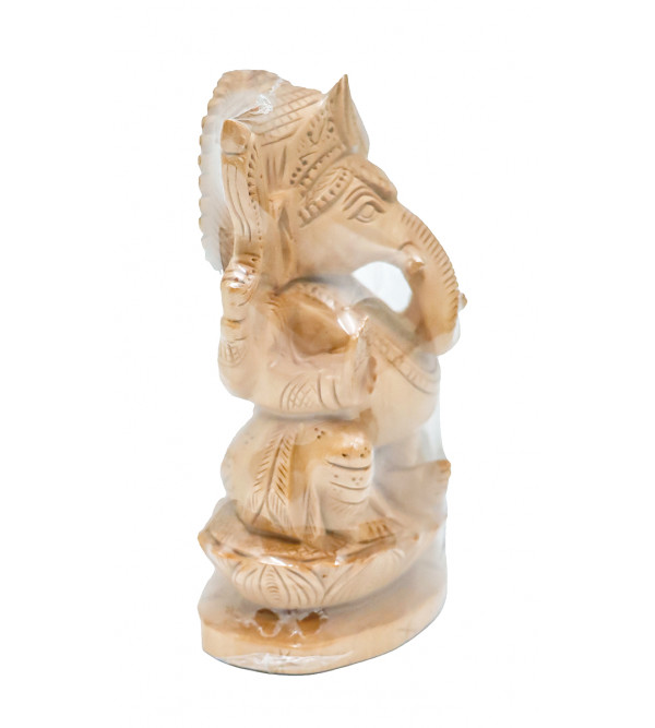 Cottage Ganesh Kamalshank Carved Kadam Wood 