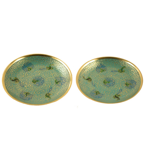 TWO PIECE SET PIN TRAY ENAMELLED 5 inch