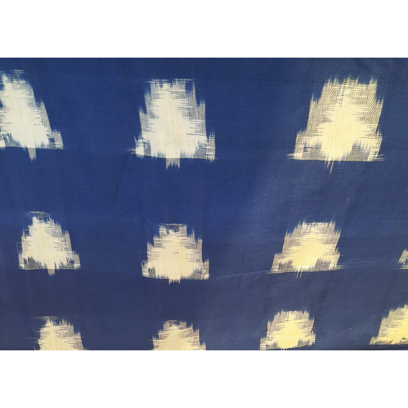 Cotton Handwoven Ikat Fabric Width 44 Inch