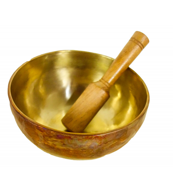 Bell Matel Singing Bowl Plain  with Stick Wt-0.700 Kg Pc Rate 2671