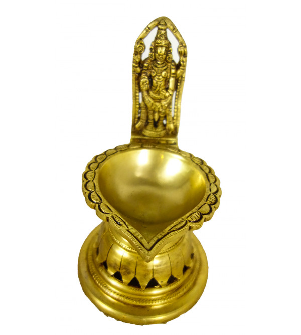 Brass  Balaji Standing W/ Oil Lamp W/ Rd Base Super Fine 6.5 in  Wt-1.320 Kg