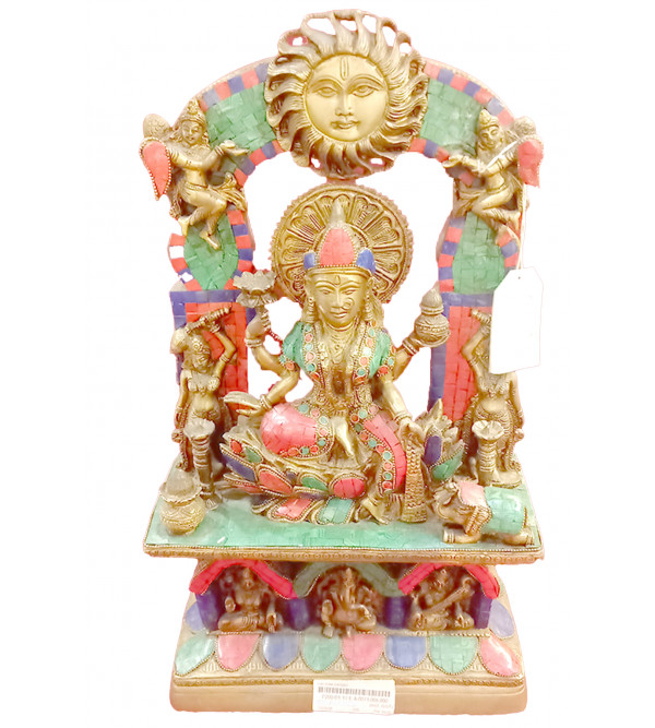 Lakshmi Darbar Handcrafted In Brass Size 19 Inches