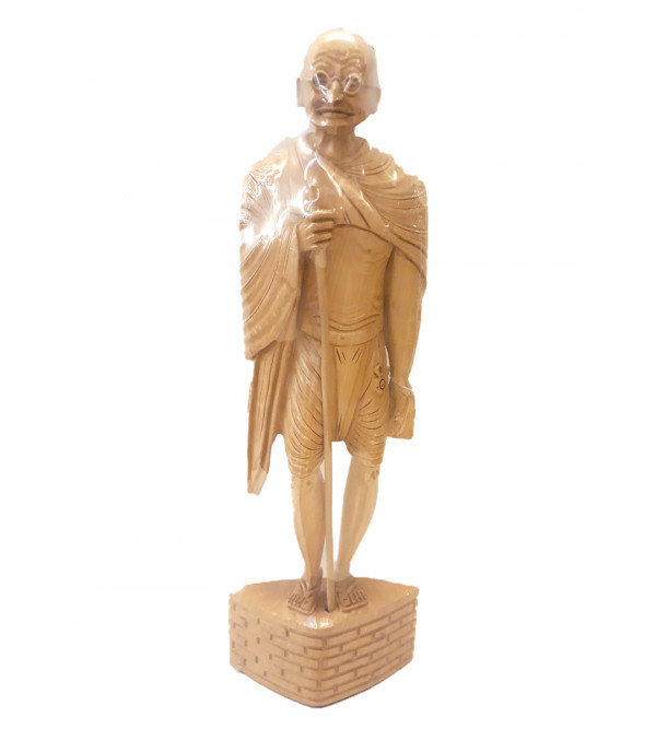 Kadamba Wood Handcrafted Standing Figure of Mahatma Gandhi