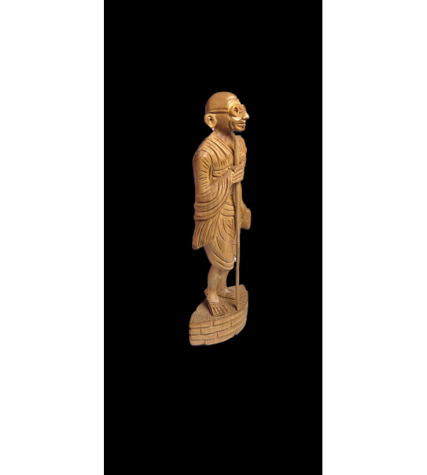 Kadamba Wood Handcrafted Standing Figure of Mahatma Gandhi