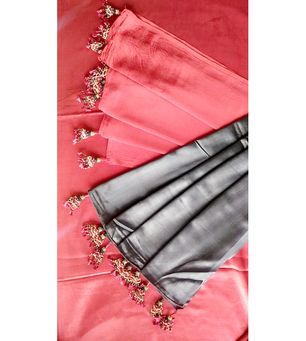 Mashru Silk Hand Woven Saree With Blouse