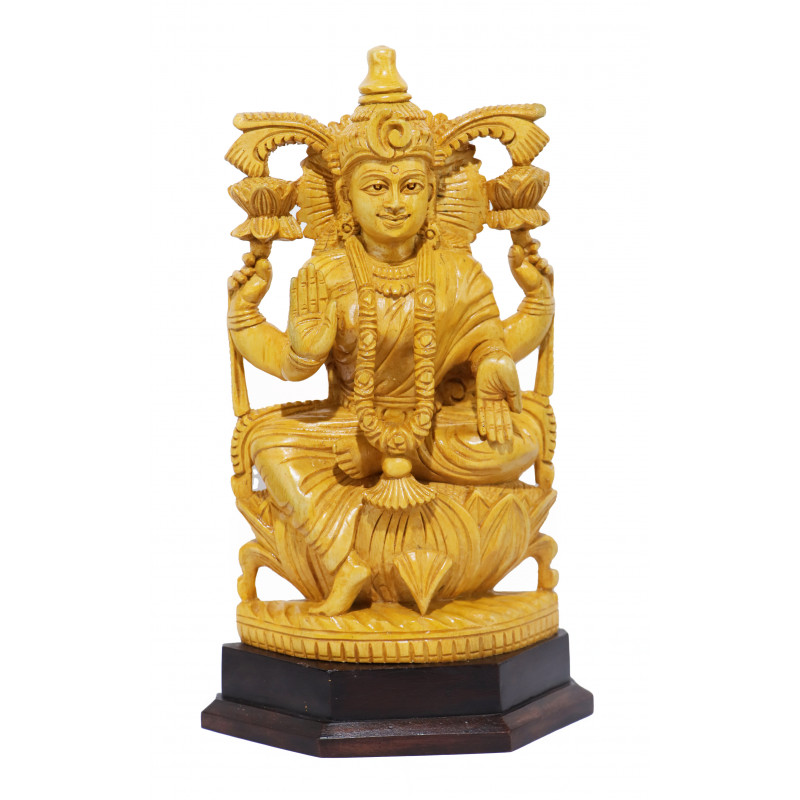 Sitting Laxmi 10 Inch Whitewood