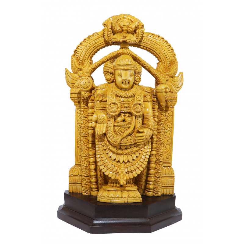 Tirupathi Balaji 14 Inch Whitewood