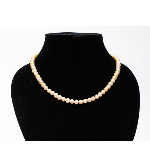 Pink Round Pearls Necklace