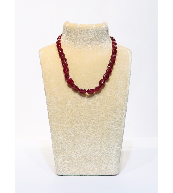 Maroon Beads Necklace