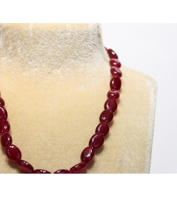 Maroon Beads Necklace