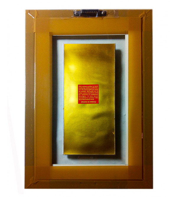 Marble Jewellery Painting Handcrafted With Pure Gold Leaf Work