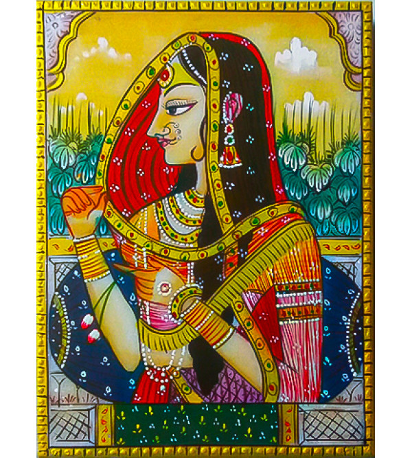  Bani Thani Marble Painting Size 7x5 Inches