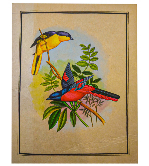 Traditional Birds Handmade Painting