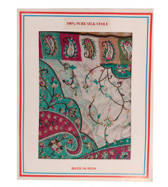 Pure Silk Stole 26x70 Inch 