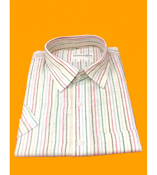 Cotton Shirt Half Sleeve Size 48 Inch