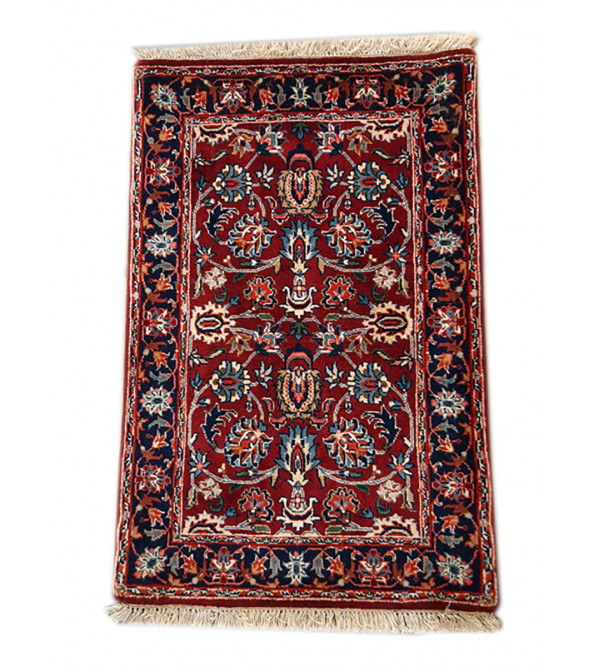 Bhadohi  Woolen Hand Knotted carpet Size 2.1 ft. x3.3 ft.