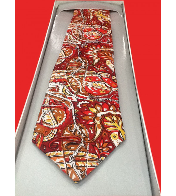 TIES PRINTED SILK  1PC