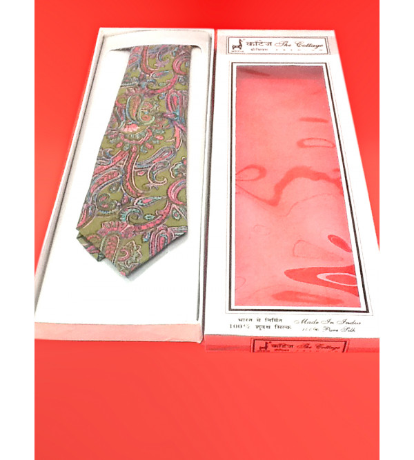 TIES PRINTED SILK  1PC