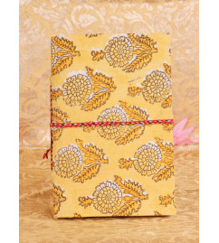 6 X4 Inch Note Book Hand Block Printed Cloth 