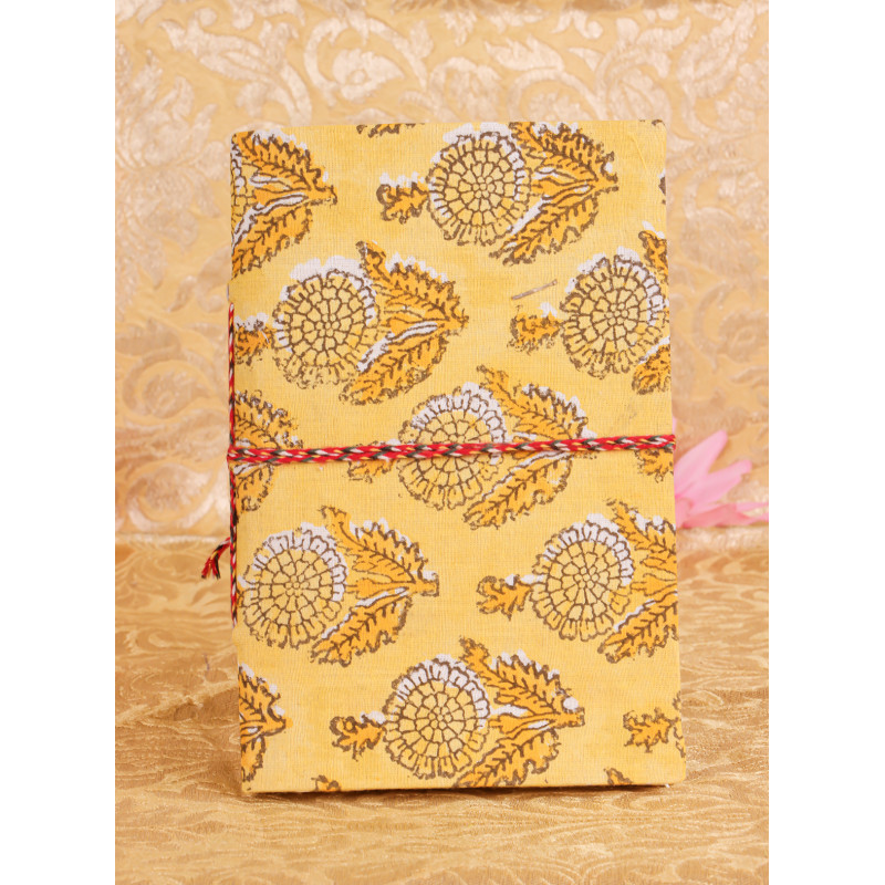 6 X4 Inch Note Book Hand Block Printed Cloth 