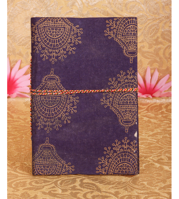 7 X5 Inch Note Book Hand Block Printed Cloth 