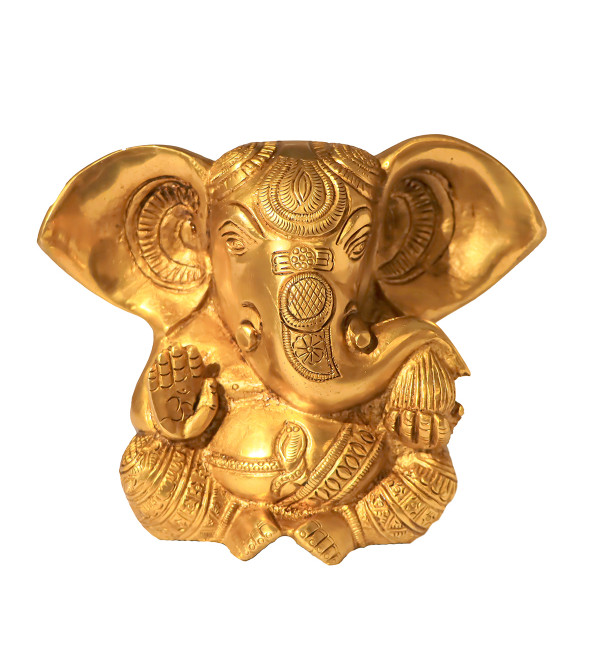 Brass Ganesh Big Ear 5 Inch  Wt-1.55kg 