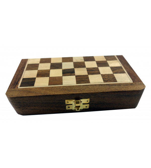 HANDICRAFT WOODEN TOYS MAGNET CHESS 7x7 INCH 