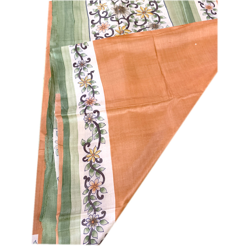 TUSSAR SILK HAND PAINTED SAREE