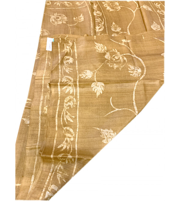 TUSSAR BATIK PTD ZARI BORDER SAREE