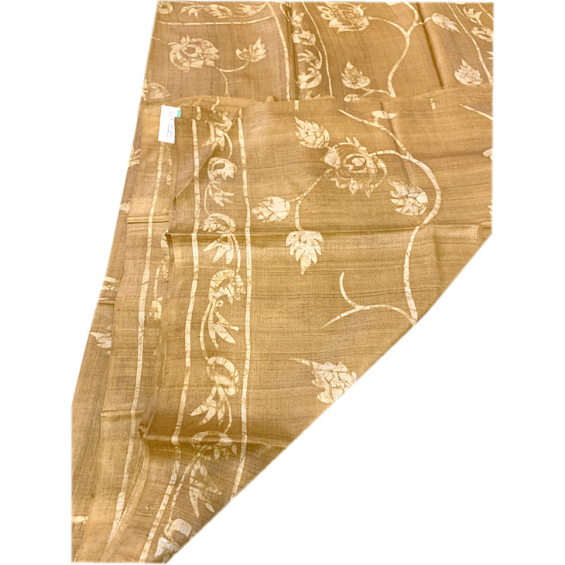 TUSSAR BATIK PTD ZARI BORDER SAREE