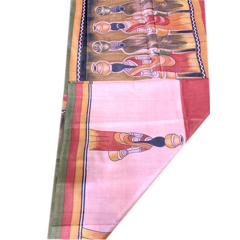 TUSSAR BATIK PTD ZARI BORDER SAREE