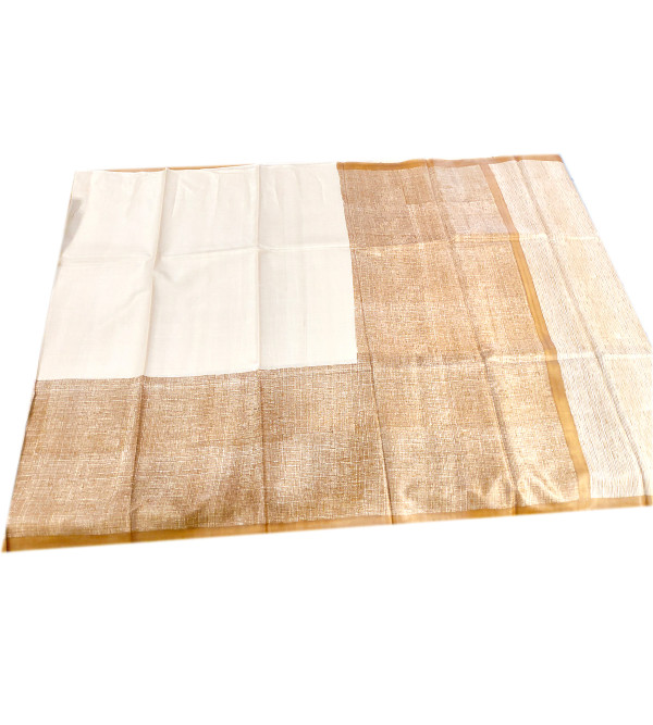 TUSSAR HAND BLOCK PTD SAREE