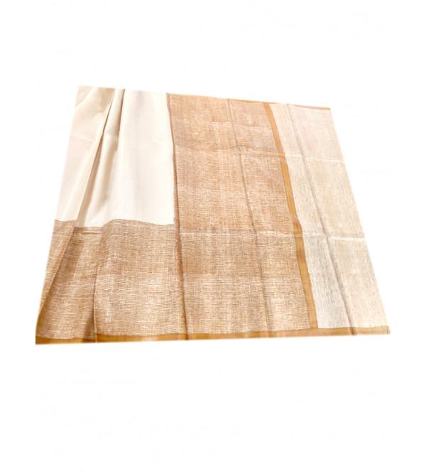 TUSSAR HAND BLOCK PTD SAREE