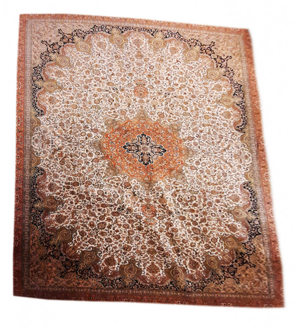Carpet Hand-knotted Silk x Silk Size 9ftx12ft