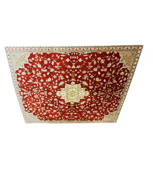 Kashmir Carpet Hand-knotted Silk x Cotton Size 8ftx10ft