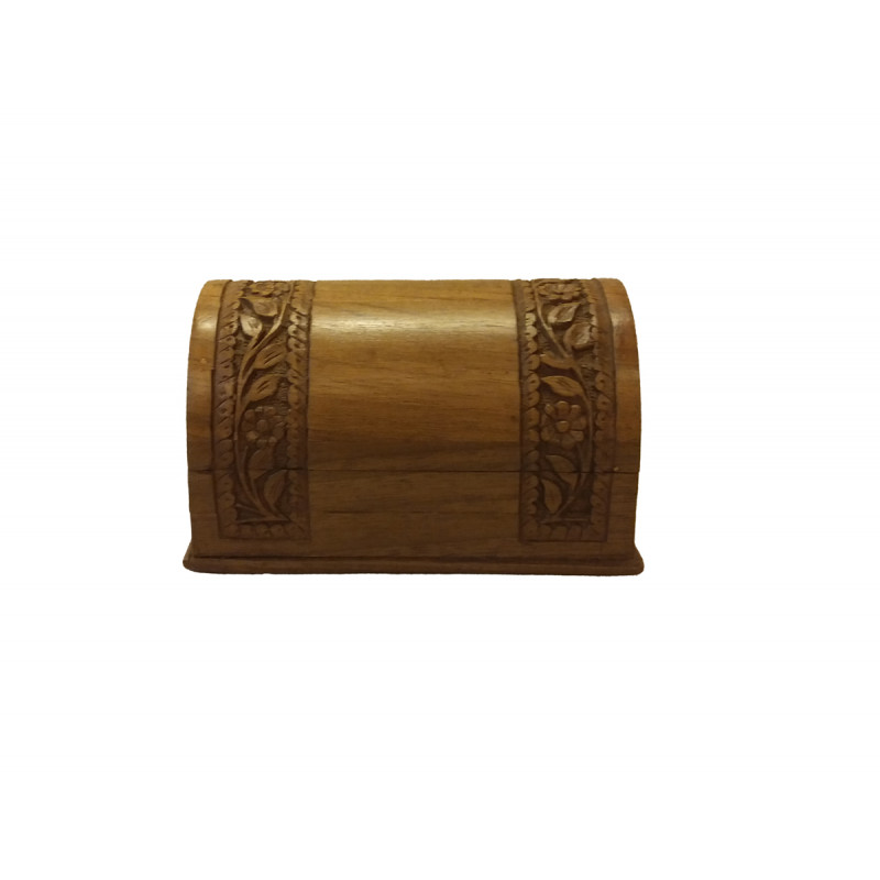 Walnut Wood Handcrafted Carved Bangle Box