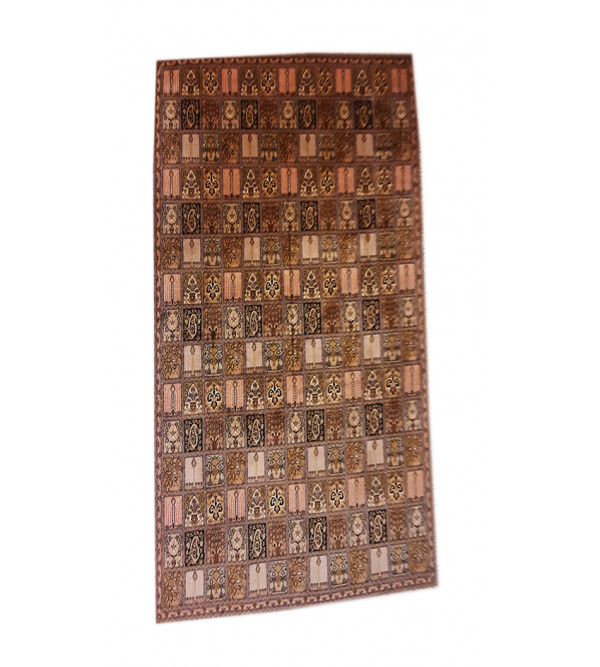 Kashmir Carpet Hand-knotted Silk x Cotton Size 8ftx11ft
