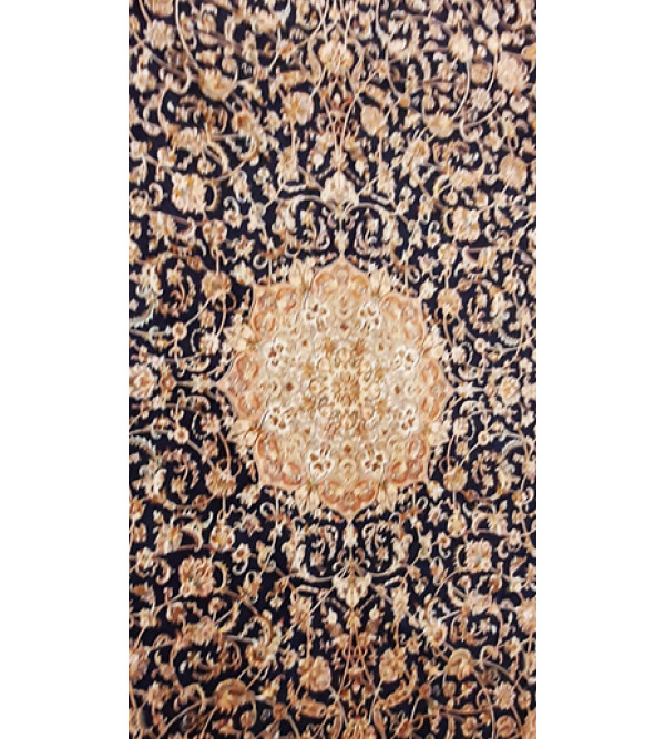Kashmir Carpet Hand-knotted Silk x Silk Size 7ftx10ft