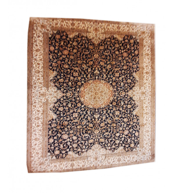 Kashmir Carpet Hand-knotted Silk x Silk Size 7ftx10ft